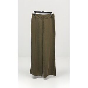 Tuckernuck Women's Size 6 Wide Leg Pants Olive Green 30X32 Side Pockets